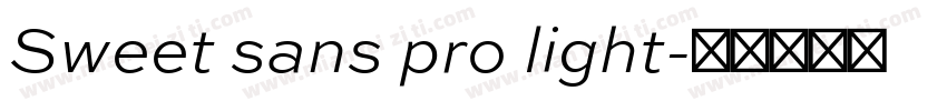 Sweet sans pro light字体转换